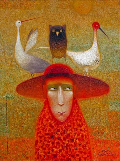 Arūnas Žilys [R] Two birds and an owl (2005)