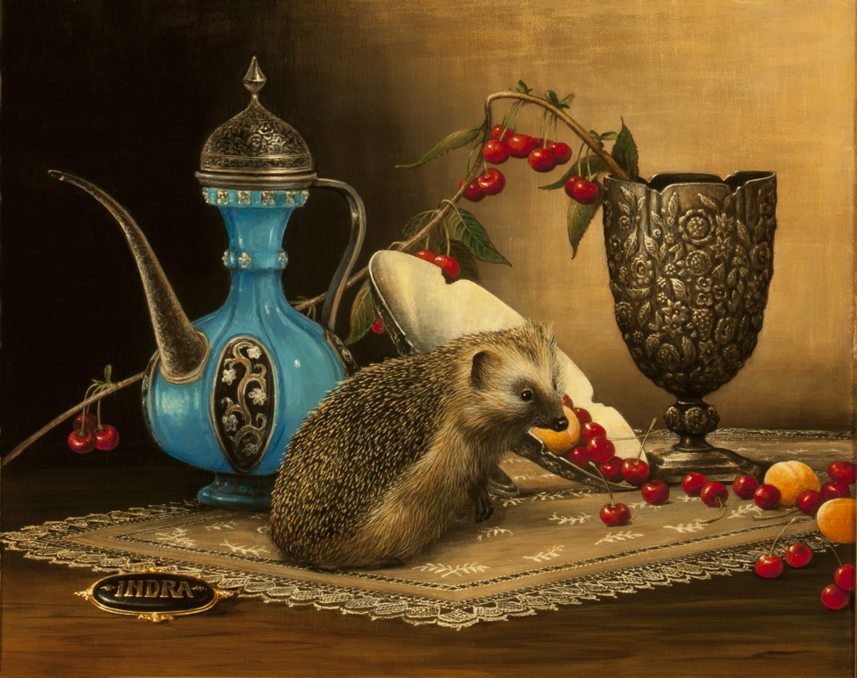 Kokybiskos reprodukcijos Nature morte with hedgehog (2013)