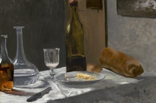 Claude Monet [P] Natiurmortas su buteliu