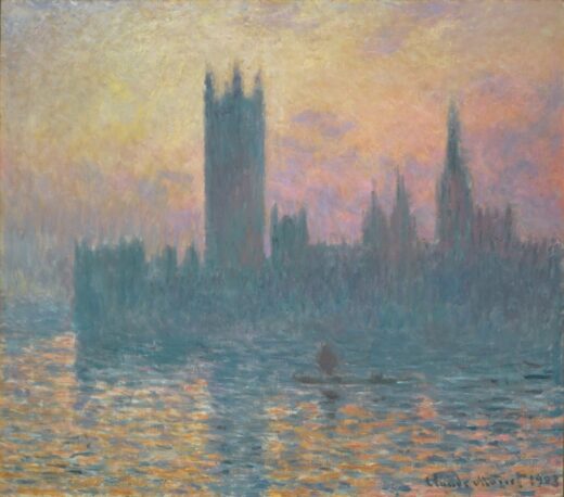 Claude Monet [P] Parlamento Rūmai saulėlydyje