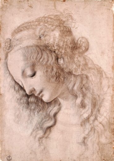 Leonardo Da Vinci [K] Head of Young Woman