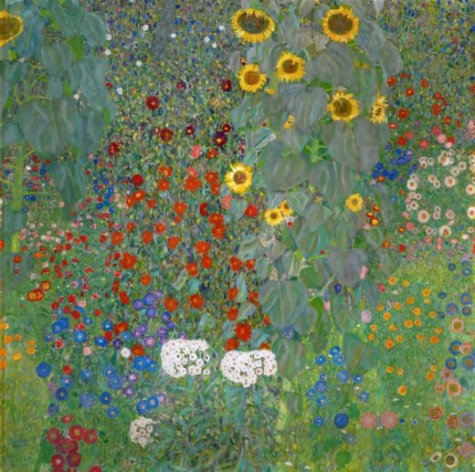Gustav Klimt [K] The garden with sunflowers