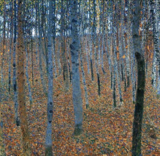 Gustav Klimt [K] Birch Forest