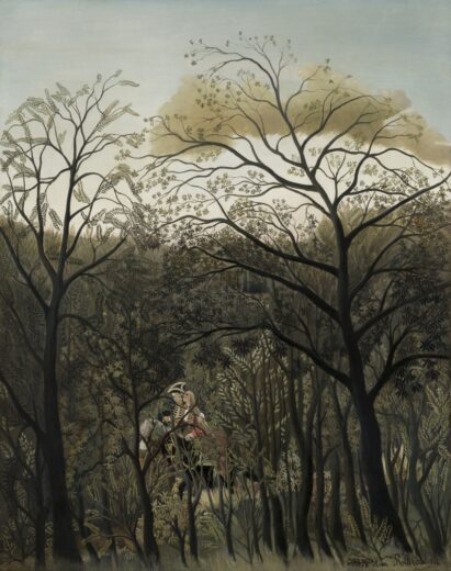 Henri Rousseau [K] Rendezvous in the forest