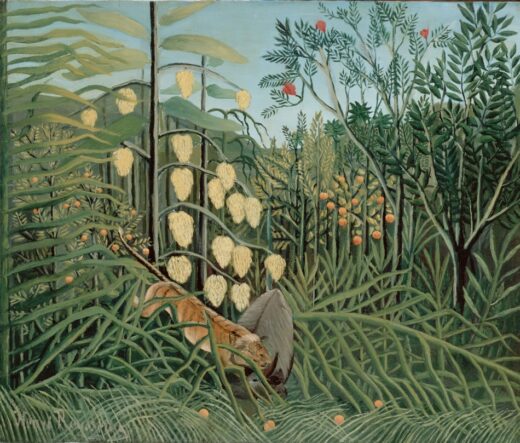 Henri Rousseau [K] In a tropical forest