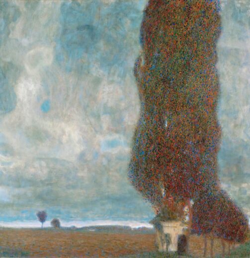 Gustav Klimt [K] The large poplar tree