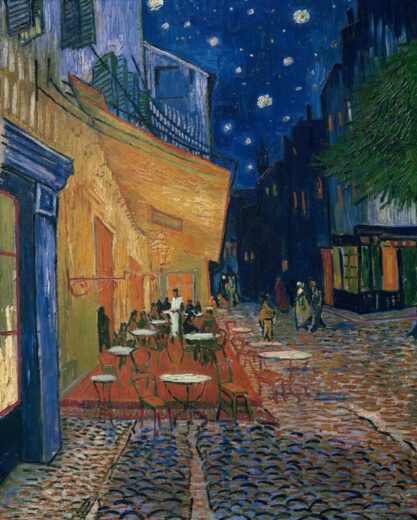 Vincent Van Gogh [K] Terasa Arlese naktį
