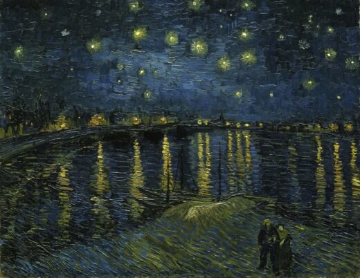 Vincent Van Gogh [P] Starry night Over Rhone