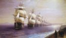 [K] Parade of the black sea fleet in 1849
