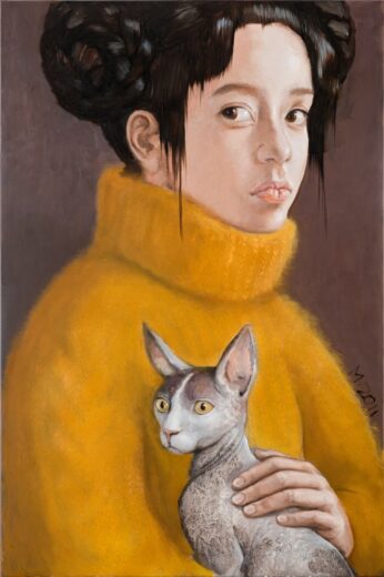 Miglė Kosinskaitė [R] Girl with cat (2011)