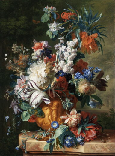 Jan van Huysum [P] Gėlių puokštė vazoje