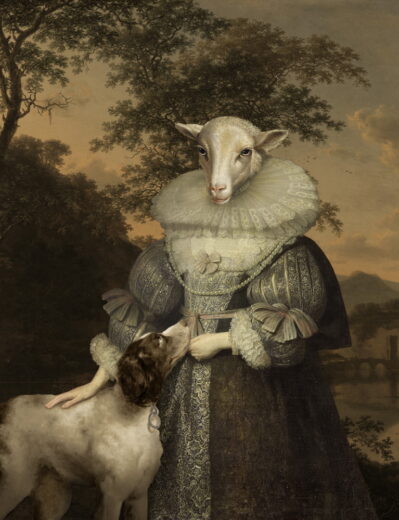 Loreta Abucaite-Hornall [R] Lady Sheep and her Dog