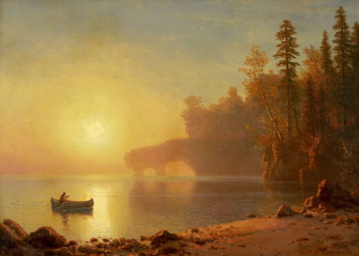 Albert Bierstadt [K] Indian Canoe