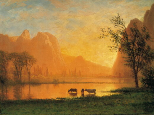 Albert Bierstadt [P] Sundown at Yosemite