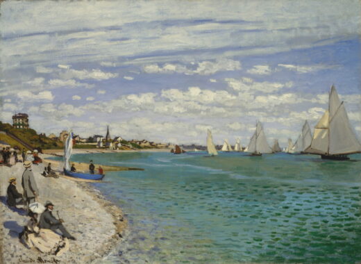 Claude Monet [P] The Beach at Sainte Adresse