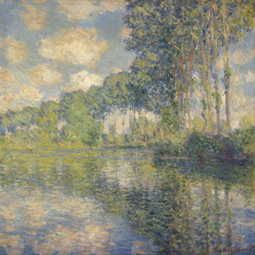 Claude Monet [K] Tuopos ant Epte kranto