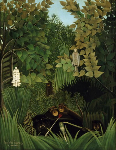 Henri Rousseau [K] Orchids in a Jungle