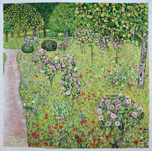 Gustav Klimt [P] Sodas su rožėmis