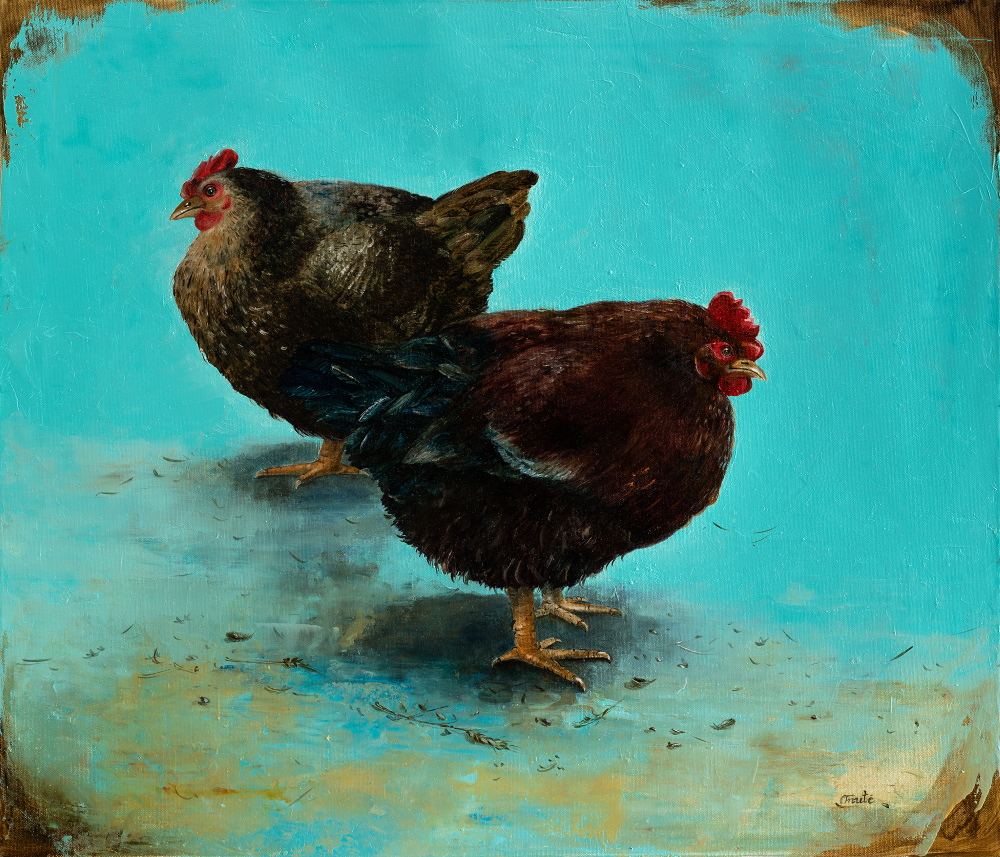 paveikslai reprodukcijos Chickens