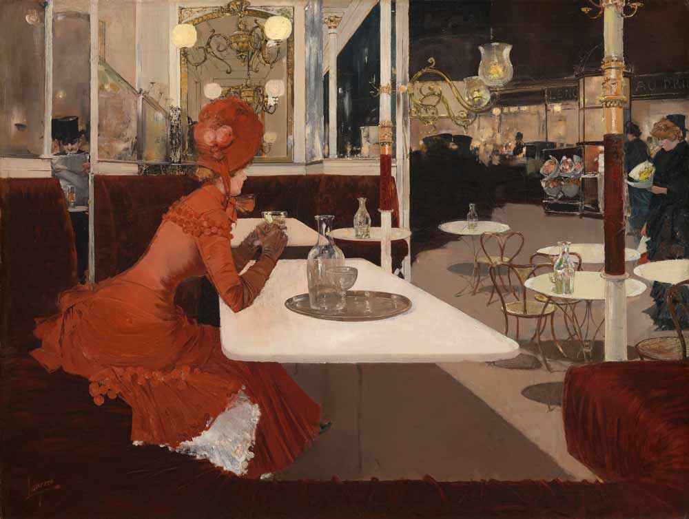 [K] Fernand Lungren - In the Cafe 1882