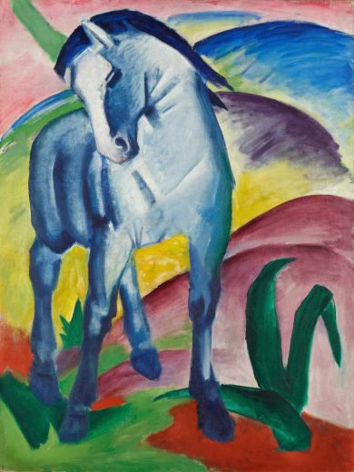 Žymūs XVII - XX a. tapytojai [P] Franz Marc - Blue Horse