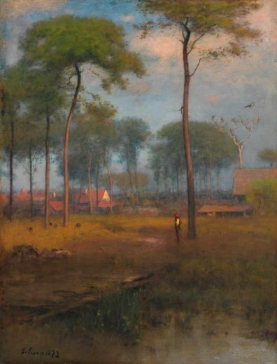 Žymūs XVII - XX a. tapytojai [K] George Inness - Early Morning Tarpon Springs 1892