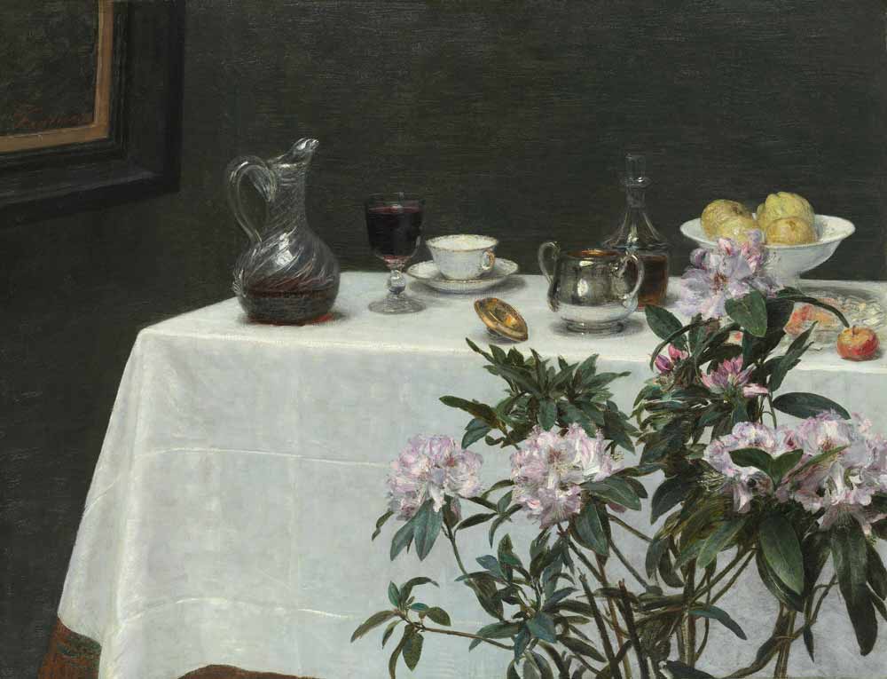 [K] Henri Fantin - Latour Corner of a Table 1873
