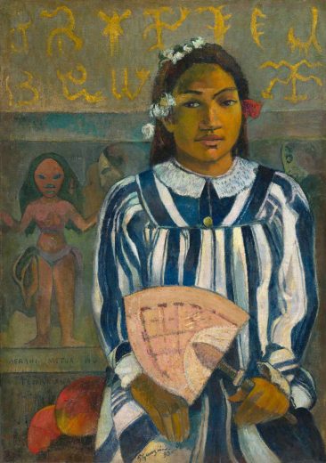 Žymūs XVII - XX a. tapytojai [K] Paul Gauguin - Merahi metua no Tehamana 1893
