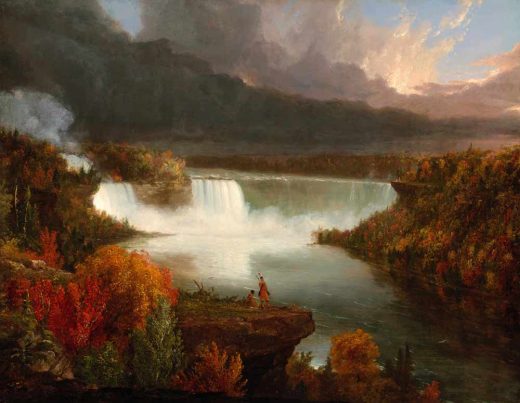 Žymūs XVII - XX a. tapytojai [K] Thomas Cole - Distant View if Niagara Falls