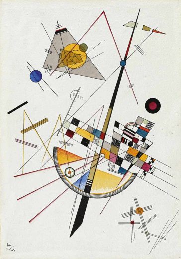 Žymūs XVII - XX a. tapytojai [K] Vasily Kandinsky - Delicate Tension