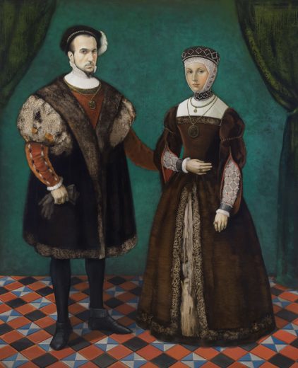 Miglė Kosinskaitė [R] Portrait of the Grand Duke of Lithuania, King Žygimantas Augustas of Poland and Grand Duchess of Lithuania, Queen of Poland Barbora Radvilaitė.
