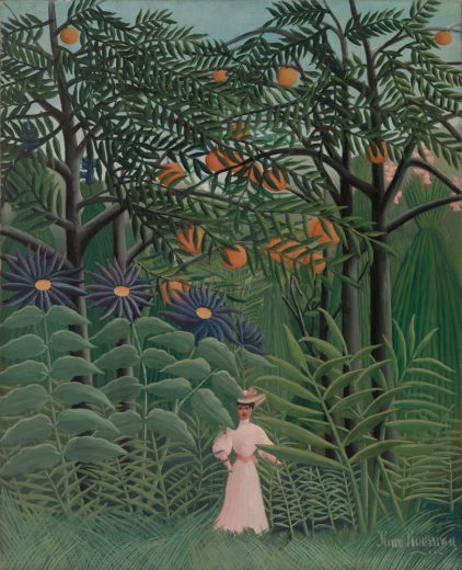 Henri Rousseau [K] Woman Walking in an Exotic Forest